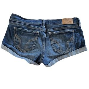 Hollister medium wash denim shorts